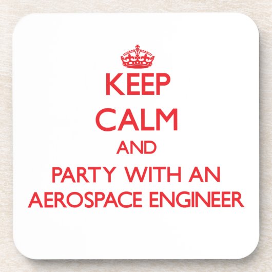 Behalten Sie Ruhe und Party mit einem Getränkeuntersetzer (Vorderseite)