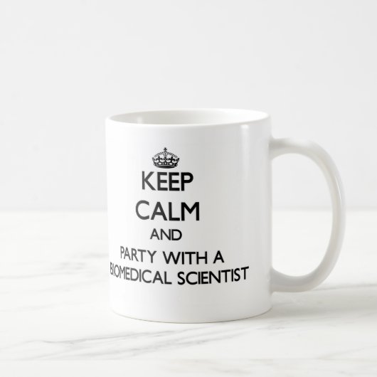 Behalten Sie Ruhe und Party mit einem Kaffeetasse (Rechts)