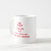 Behalten Sie Ruhe und Party mit einem Kaffeetasse (Vorderseite Links)