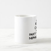 Behalten Sie Ruhe und Party mit einem Nephrologen Kaffeetasse (Mittel)