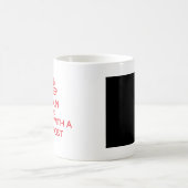 Behalten Sie Ruhe und Party mit einem Physiker Kaffeetasse (Mittel)