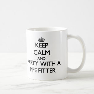 Behalten Sie Ruhe und Party mit einem Rohr-Monteur Kaffeetasse