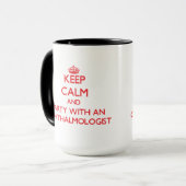 Behalten Sie Ruhe und Party mit einem Tasse (Vorderseite Links)