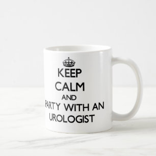 Behalten Sie Ruhe und Party mit einem Urologen Kaffeetasse