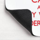 Behalten Sie Ruhe und Party mit einem Versicherer Mousepad (Ecke)