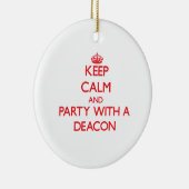 Behalten Sie Ruhe und Party mit einer Diakon Keramikornament (Rechts)