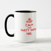 Behalten Sie Ruhe und Party mit Neil Tasse (Links)