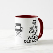 Behalten Sie Ruhe und passen Sie alte Filme auf Tasse (VorderseiteRechts)