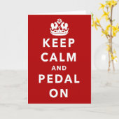 Behalten Sie Ruhe und Pedal an Karte (Gelbe Blume)