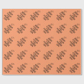 Behalten Sie Ruhe und pflegen Sie auf Geschenkpapier (Flach)