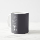 Behalten Sie Ruhe und Praxis Qigong Kaffeetasse (Vorderseite Links)