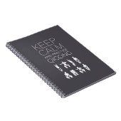 Behalten Sie Ruhe und Praxis Qigong Notizblock (Rechte Seite)