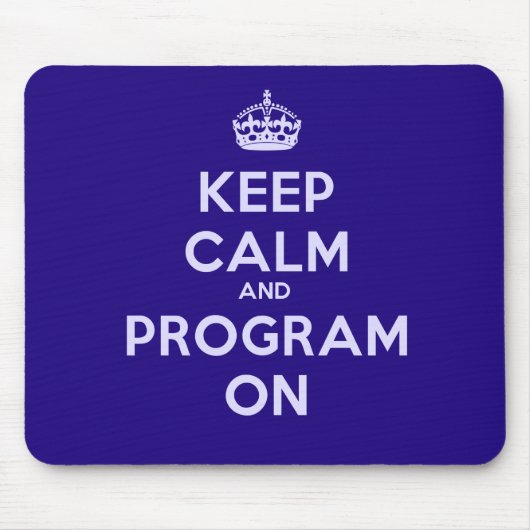 Behalten Sie Ruhe und Programm über Mousepad (Vorne)