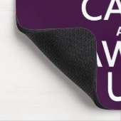 Behalten Sie Ruhe und Rechtsanwalt oben Mousepad (Ecke)