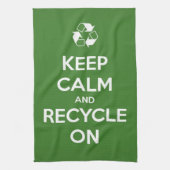 Behalten Sie Ruhe und recyceln Sie an Handtuch (Vertikal)
