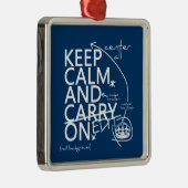 Behalten Sie Ruhe und redigieren Sie auf (in Ornament Aus Metall (Rechts)