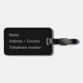 Behalten Sie Ruhe und reisen Sie an Gepäckanhänger (Rückseite horizontal)