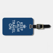 Behalten Sie Ruhe und reisen Sie an Gepäckanhänger (Vorderseite horizontal)