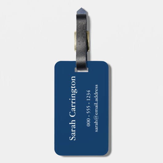 Behalten Sie Ruhe und reisen Sie an Gepäckanhänger (Rückseite vertikal)