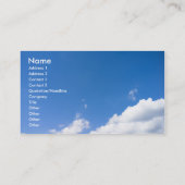 BEHALTEN SIE RUHE UND REISEN SIE AN VISITENKARTE (Rückseite)