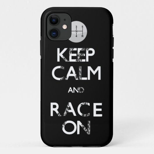 behalten Sie Ruhe und Rennen an Case-Mate iPhone Hülle (Rückseite)