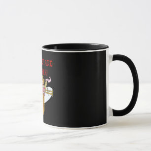Behalten Sie Ruhe und Rodeo auf 2 Tasse