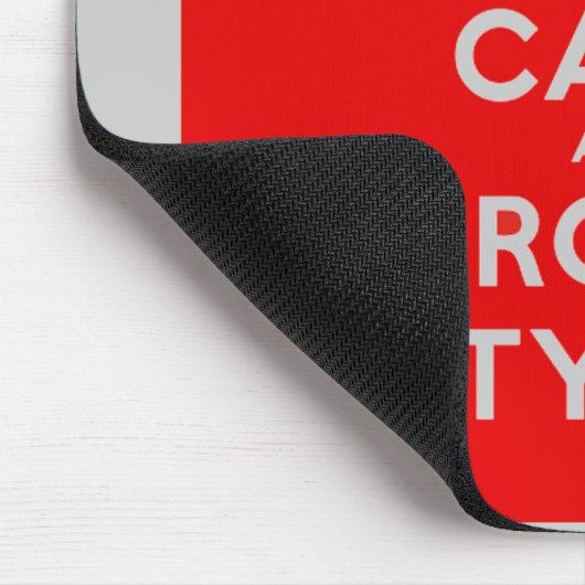 Behalten Sie Ruhe und rollen Sie sechzig Sixes Mousepad (Ecke)