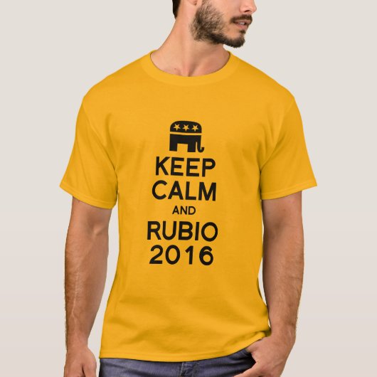BEHALTEN SIE RUHE UND RUBIO 2016 - .PNG T-Shirt (Vorderseite)