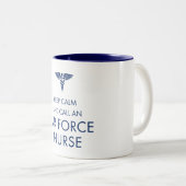 Behalten Sie Ruhe und rufen Sie eine Zweifarbige Tasse (VorderseiteRechts)