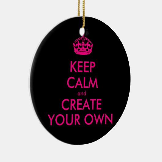 Behalten Sie Ruhe und schaffen Sie Ihre Selbst - Keramikornament (Rechts)