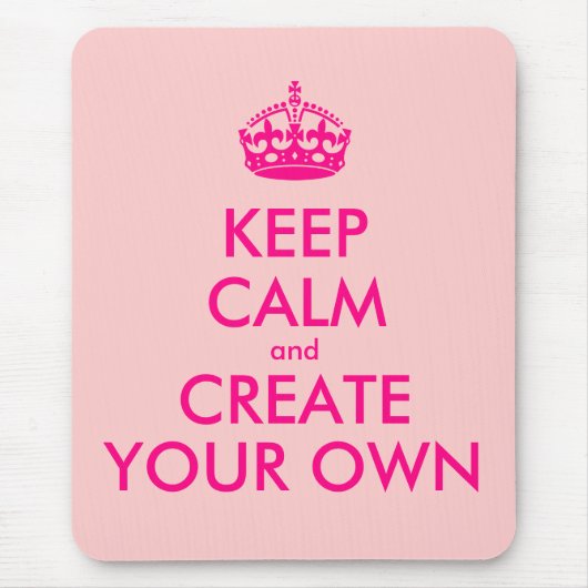 Behalten Sie Ruhe und schaffen Sie Ihre Selbst - Mousepad (Vorne)