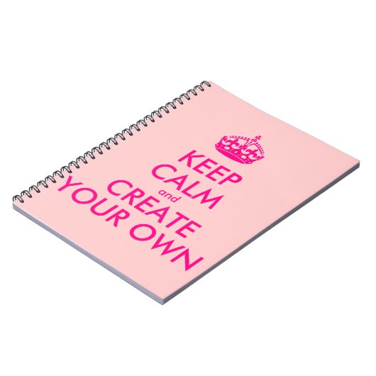 Behalten Sie Ruhe und schaffen Sie Ihre Selbst - Notizblock (Linke Seite)