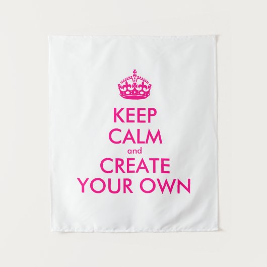 Behalten Sie Ruhe und schaffen Sie Ihre Selbst - Wandteppich (Vorderseite)
