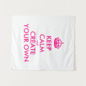 Behalten Sie Ruhe und schaffen Sie Ihre Selbst - Wandteppich (Vorderseite (Horizontal))