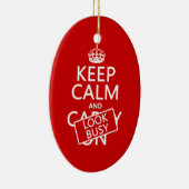 Behalten Sie Ruhe und schauen Sie beschäftigt Keramikornament (Rechts)