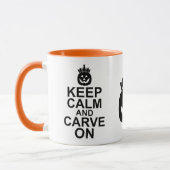 Behalten Sie Ruhe und schnitzen Sie auf Tasse (Links)