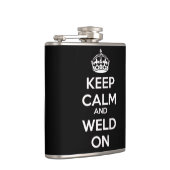 Behalten Sie Ruhe und schweißen Sie auf Flasche Flachmann (Rechts)