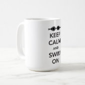 Behalten Sie Ruhe und schwimmen Sie an Kaffeetasse (Vorderseite Links)
