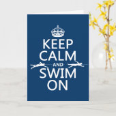 Behalten Sie Ruhe und schwimmen Sie auf (in Karte (Gelbe Blume)