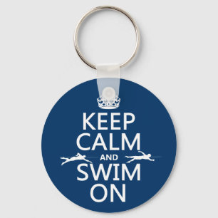Behalten Sie Ruhe und schwimmen Sie auf (in Schlüsselanhänger