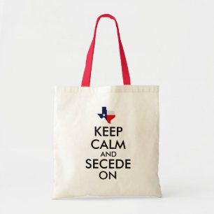 Behalten Sie Ruhe und Secede auf Tasche