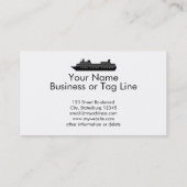 Behalten Sie Ruhe und Segel auf Visitenkarte (Rückseite)