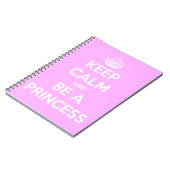 Behalten Sie Ruhe und seien Sie eine Prinzessin Notizblock (Linke Seite)