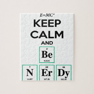 Behalten Sie Ruhe und seien Sie Nerdy Geschenke Puzzle