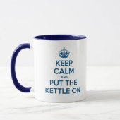 Behalten Sie Ruhe und setzen Sie den Kessel an Tasse (Links)