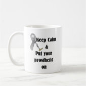 Behalten Sie Ruhe und setzen Sie Ihr prothetisches Kaffeetasse (Links)