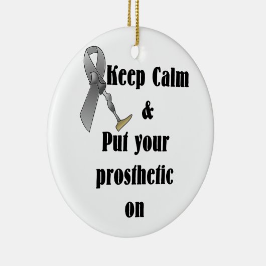 Behalten Sie Ruhe und setzen Sie Ihr prothetisches Keramik Ornament (Rechts)