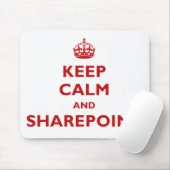 Behalten Sie Ruhe und SharePoint - Mousepad (Mit Mouse)