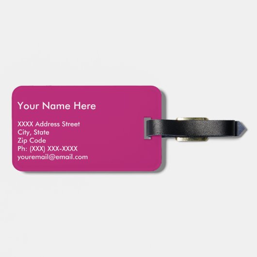 Behalten Sie Ruhe und singen Sie an Gepäckanhänger (Rückseite horizontal)