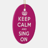 Behalten Sie Ruhe und singen Sie an Keramikornament (Rechts)